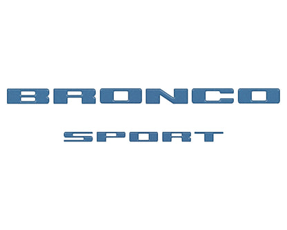 Rear Liftgate Letter Overlays Fits 2021-2027 Ford Bronco Sport