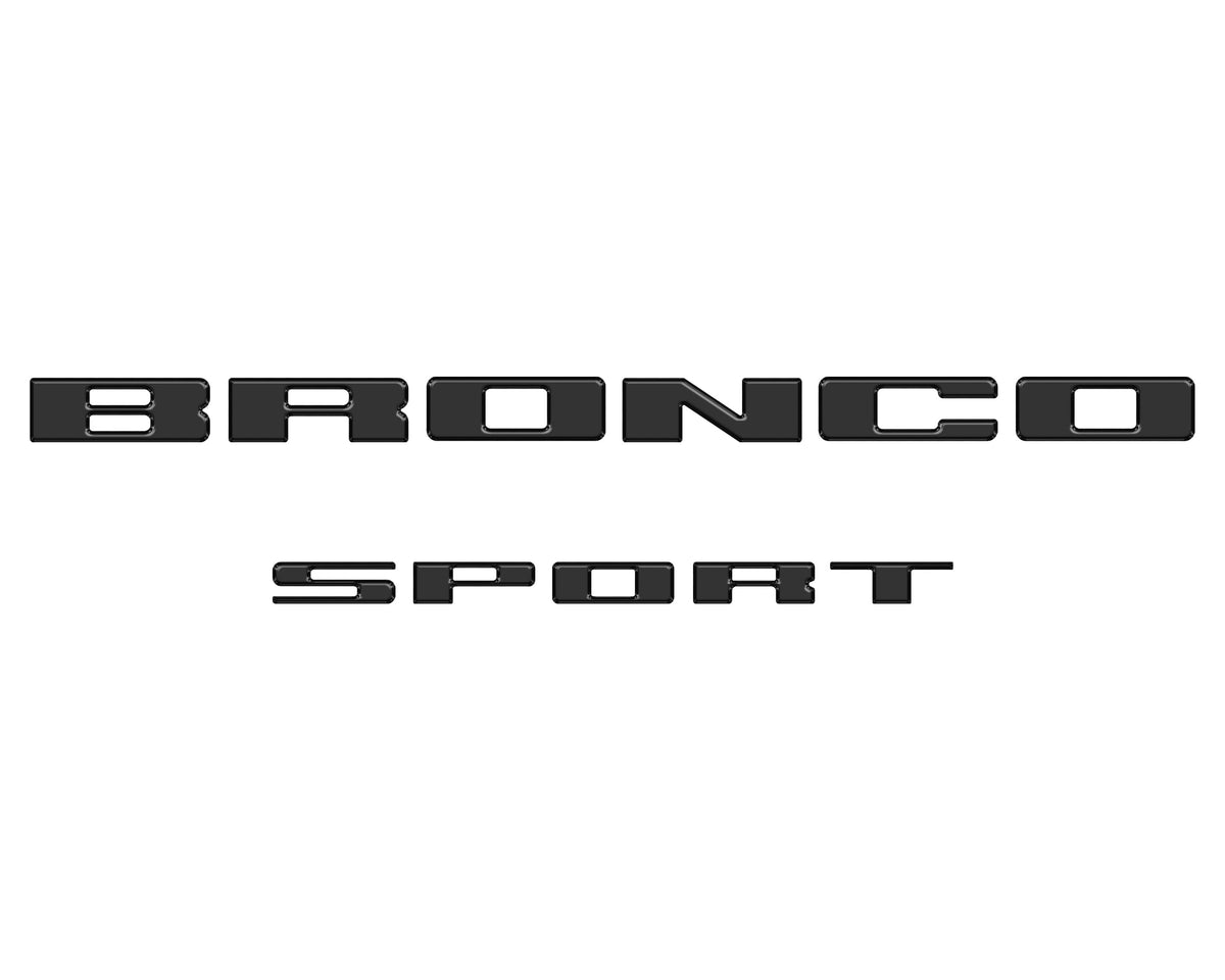Rear Liftgate Letter Overlays Fits 2021-2027 Ford Bronco Sport