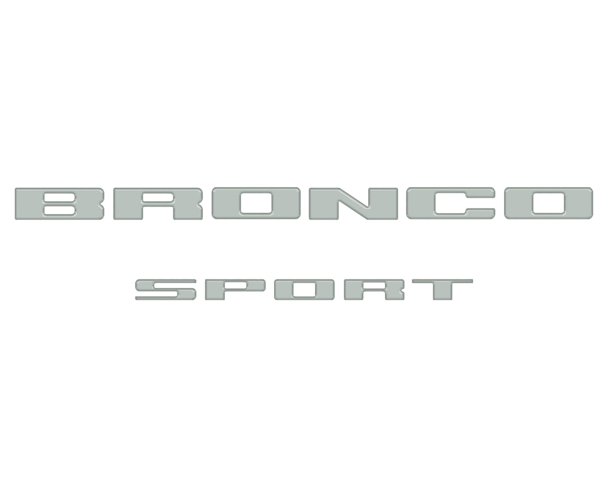 Rear Liftgate Letter Overlays Fits 2021-2027 Ford Bronco Sport