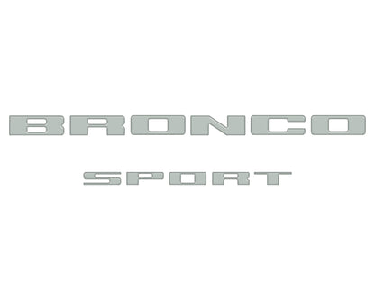 Rear Liftgate Letter Overlays Fits 2021-2027 Ford Bronco Sport