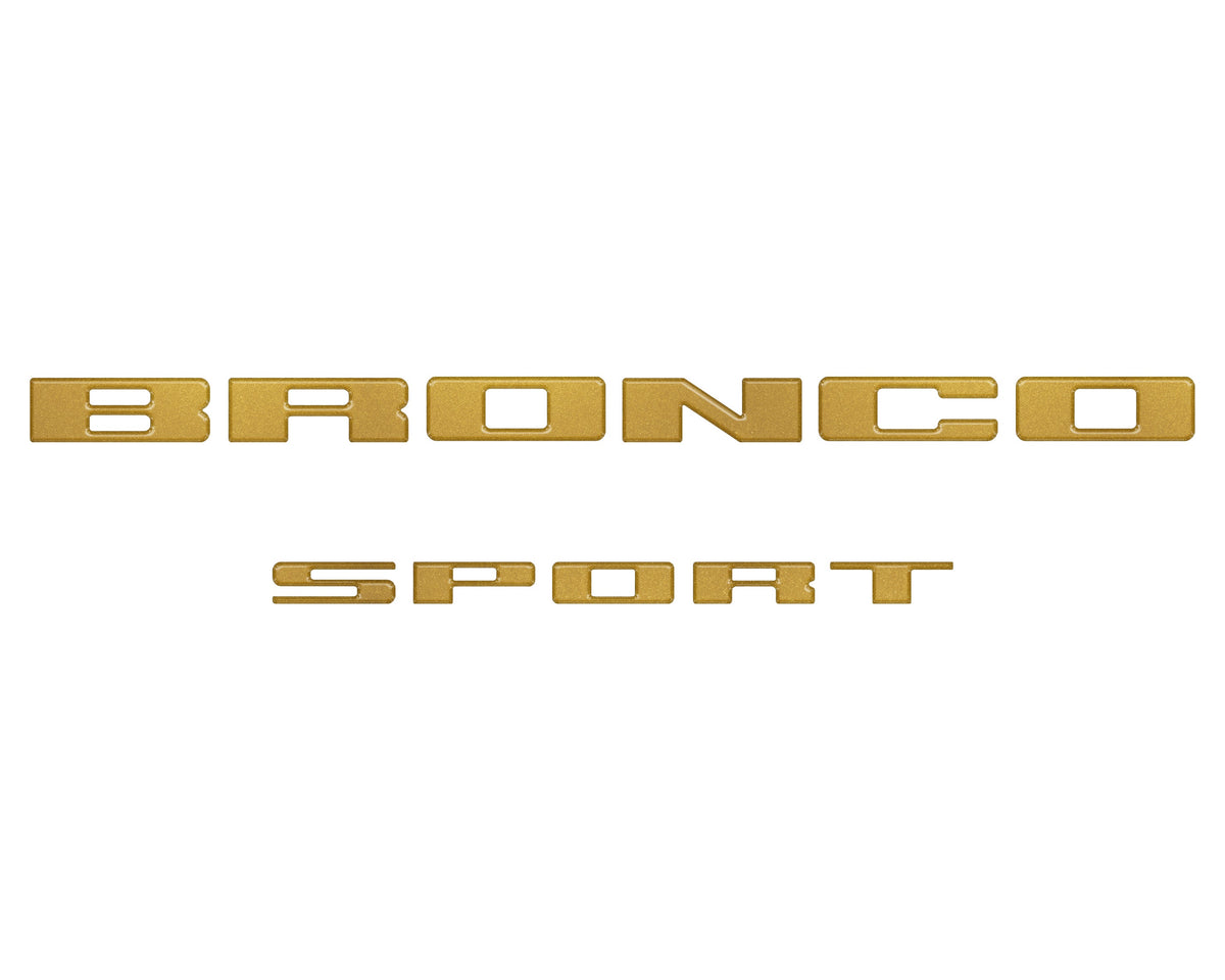 Rear Liftgate Letter Overlays Fits 2021-2027 Ford Bronco Sport
