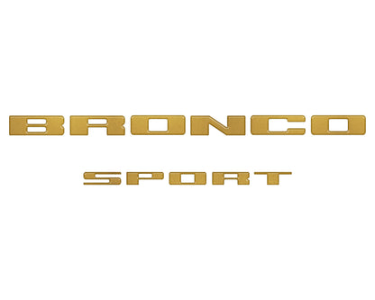 Rear Liftgate Letter Overlays Fits 2021-2027 Ford Bronco Sport
