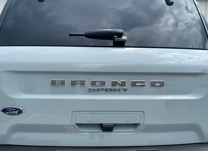 Rear Liftgate Letter Overlays Fits 2021-2027 Ford Bronco Sport