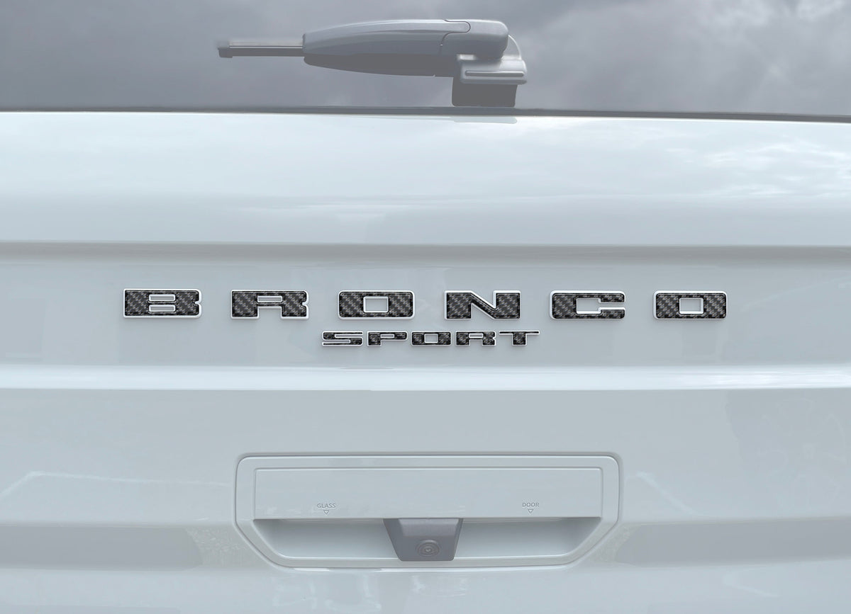 Rear Liftgate Letter Overlays Fits 2021-2027 Ford Bronco Sport
