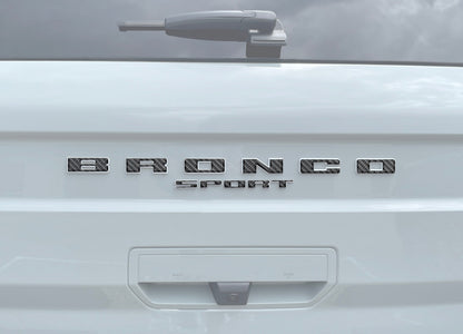 Rear Liftgate Letter Overlays Fits 2021-2027 Ford Bronco Sport