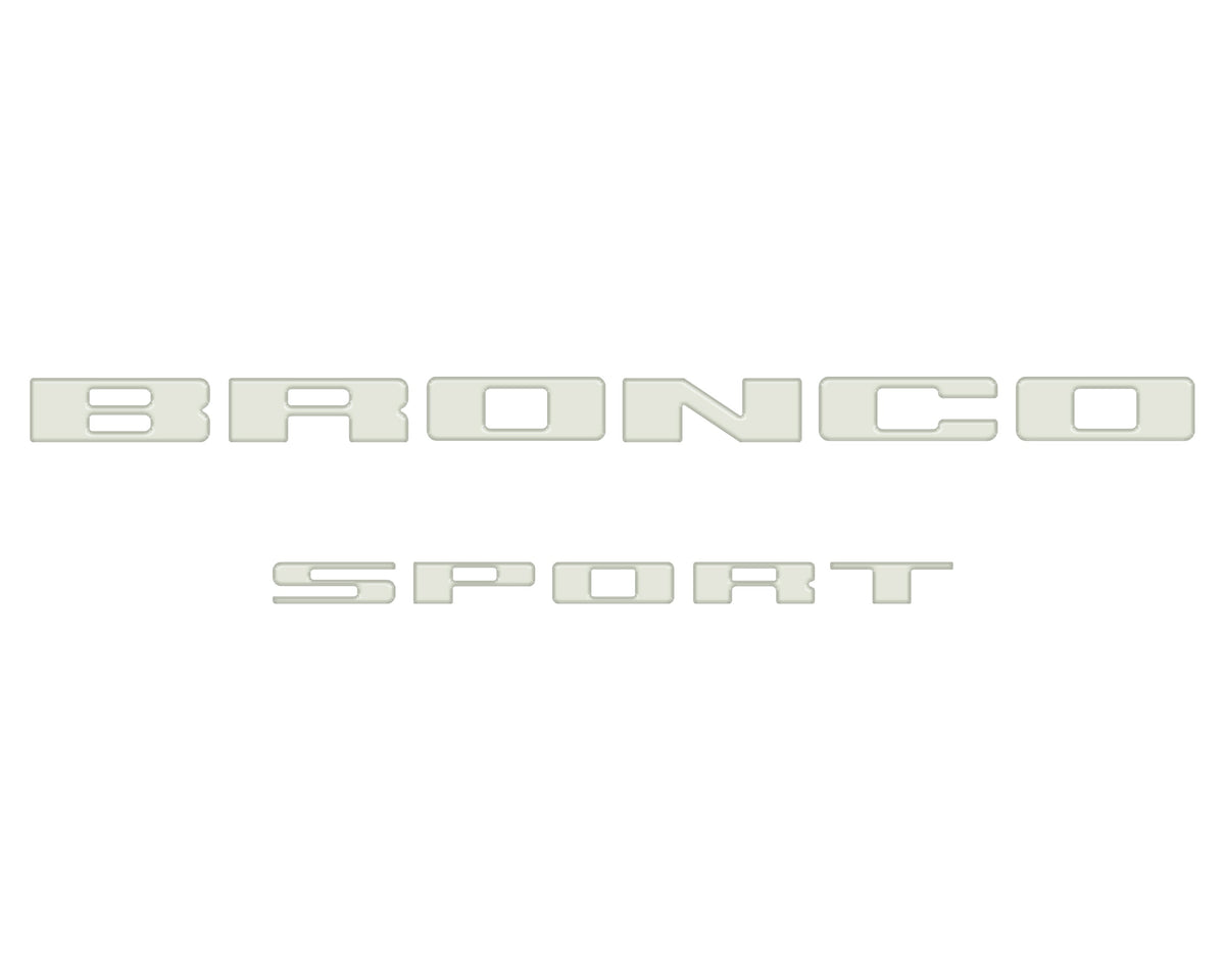 Rear Liftgate Letter Overlays Fits 2021-2027 Ford Bronco Sport