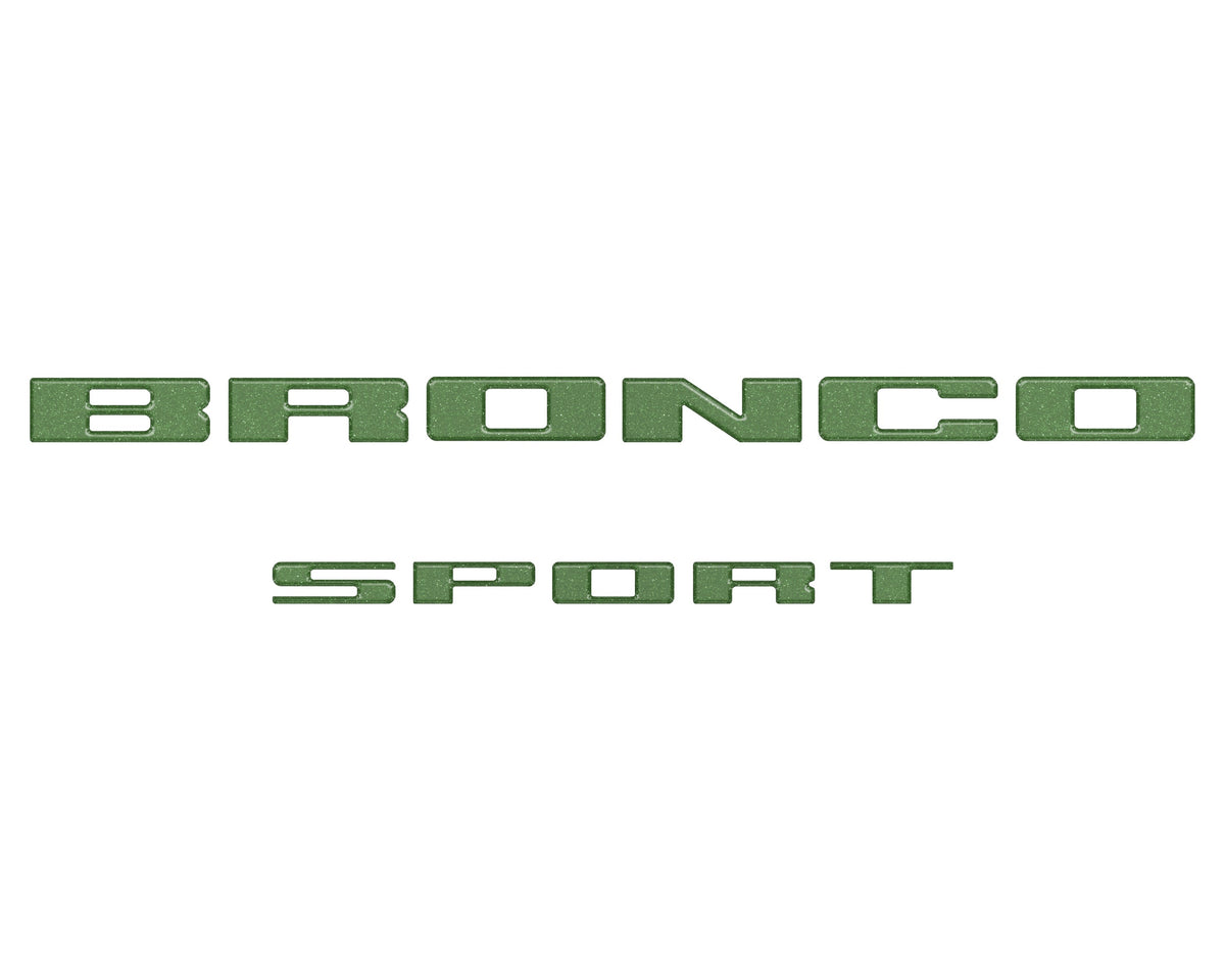 Rear Liftgate Letter Overlays Fits 2021-2027 Ford Bronco Sport