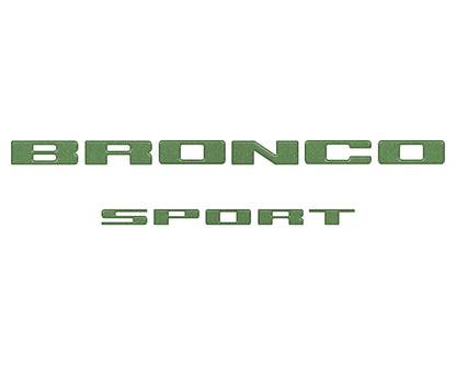 Rear Liftgate Letter Overlays Fits 2021-2027 Ford Bronco Sport