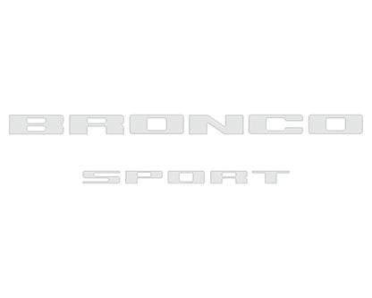 Rear Liftgate Letter Overlays Fits 2021-2027 Ford Bronco Sport