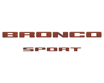 Rear Liftgate Letter Overlays Fits 2021-2027 Ford Bronco Sport