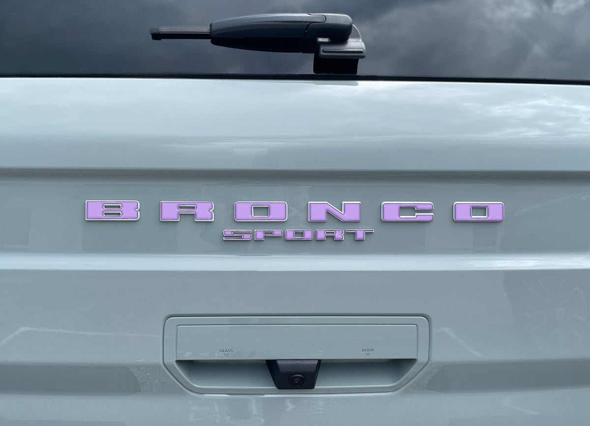 Rear Liftgate Letter Overlays Fits 2021-2027 Ford Bronco Sport