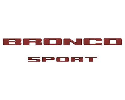 Rear Liftgate Letter Overlays Fits 2021-2027 Ford Bronco Sport