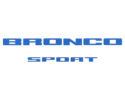 Rear Liftgate Letter Overlays Fits 2021-2027 Ford Bronco Sport