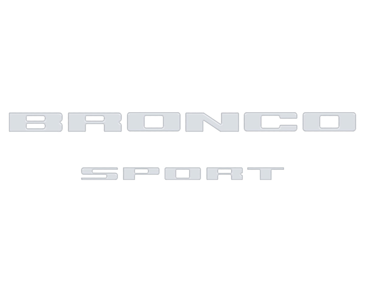 Rear Liftgate Letter Overlays Fits 2021-2027 Ford Bronco Sport