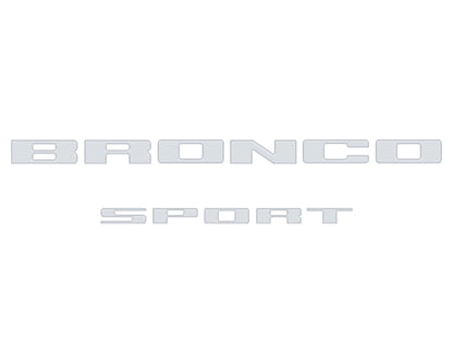 Rear Liftgate Letter Overlays Fits 2021-2027 Ford Bronco Sport