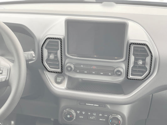 A/C Vent Surround Accent Overlays Fits 2021-2024 Ford Bronco Sport