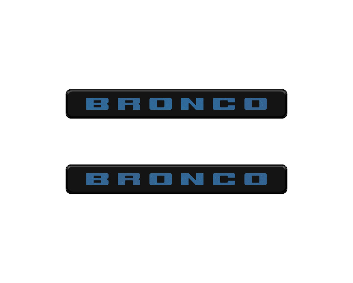 Bronco Logoed Door Sill Overlay Fits 2021-2027 Ford Bronco Sport