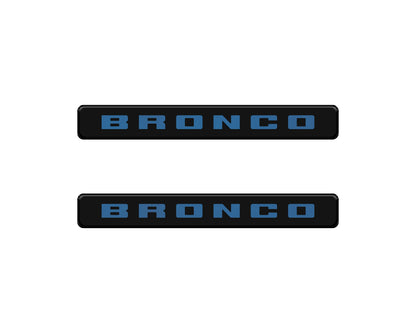 Bronco Logoed Door Sill Overlay Fits 2021-2027 Ford Bronco Sport