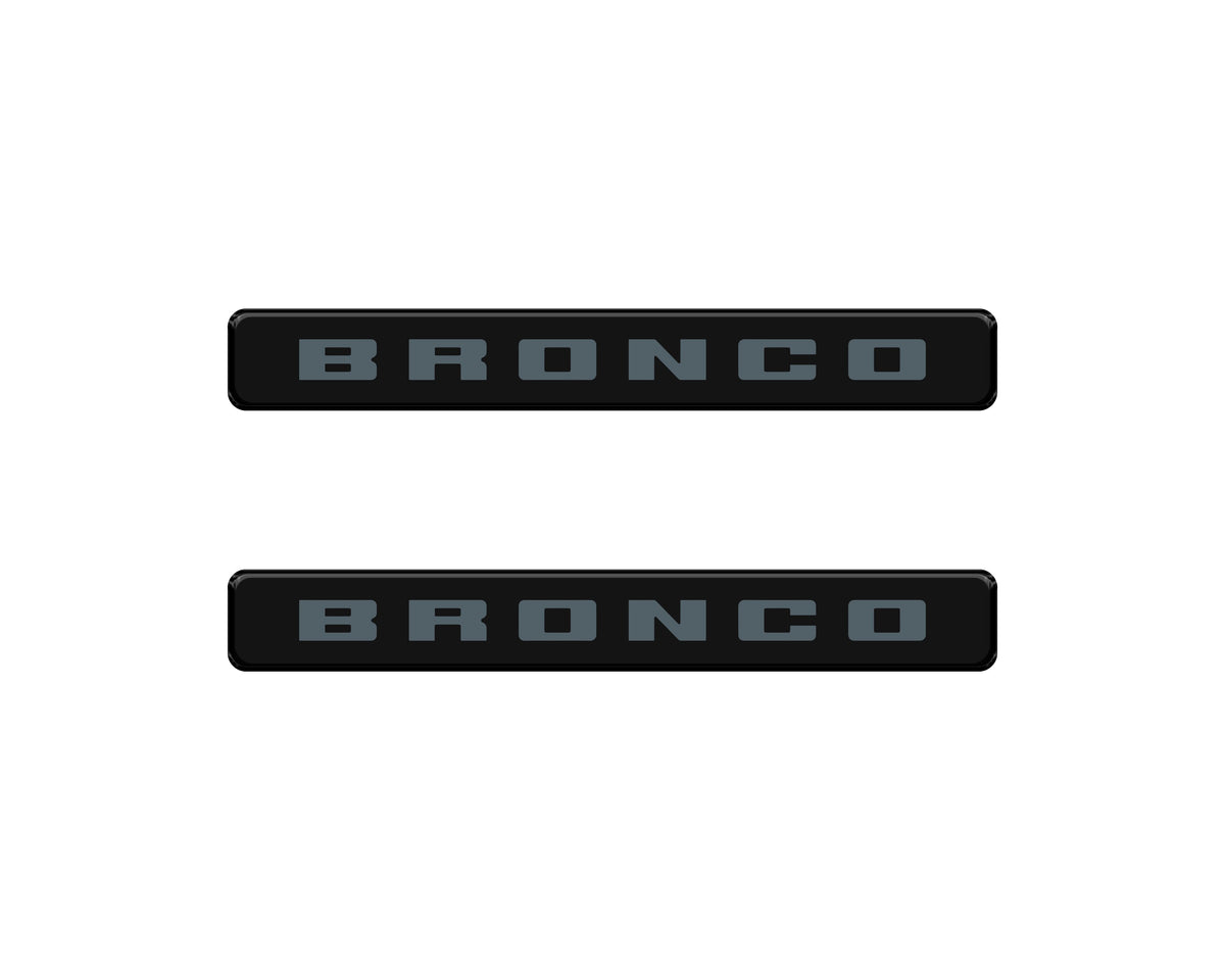 Bronco Logoed Door Sill Overlay Fits 2021-2027 Ford Bronco Sport