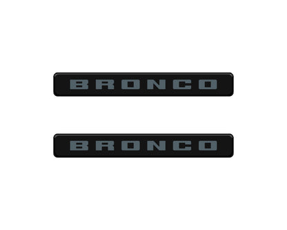 Bronco Logoed Door Sill Overlay Fits 2021-2027 Ford Bronco Sport