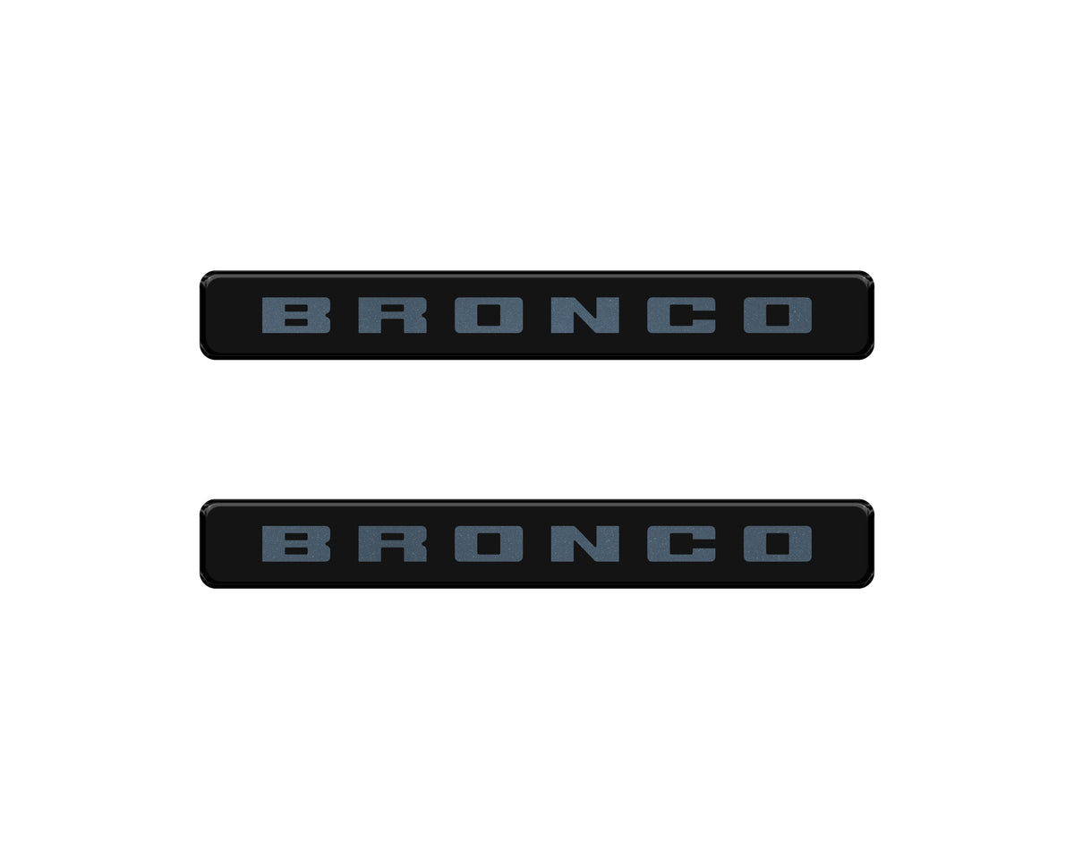 Bronco Logoed Door Sill Overlay Fits 2021-2027 Ford Bronco Sport