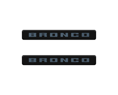 Bronco Logoed Door Sill Overlay Fits 2021-2027 Ford Bronco Sport