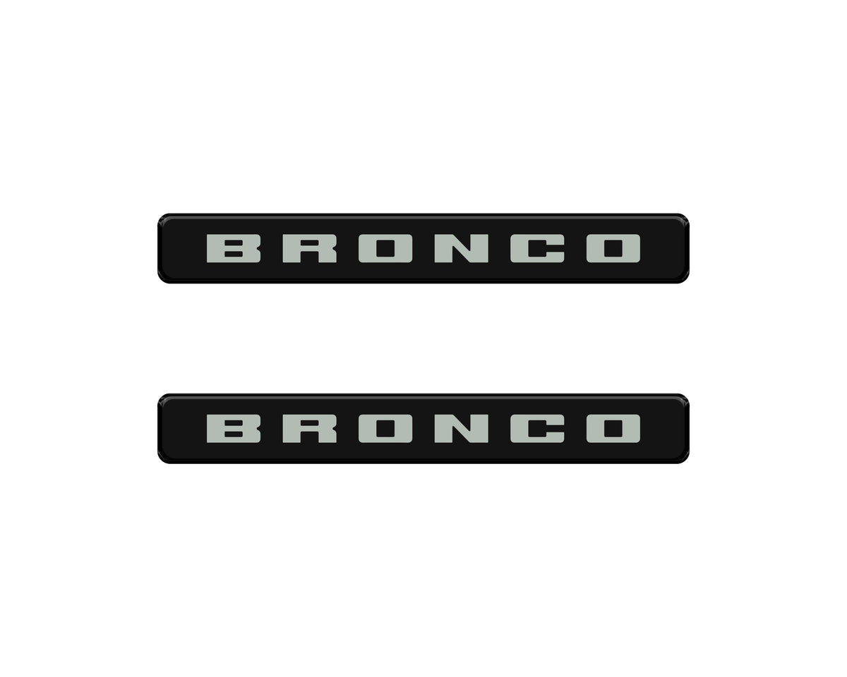 Bronco Logoed Door Sill Overlay Fits 2021-2027 Ford Bronco Sport