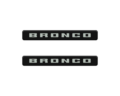 Bronco Logoed Door Sill Overlay Fits 2021-2027 Ford Bronco Sport