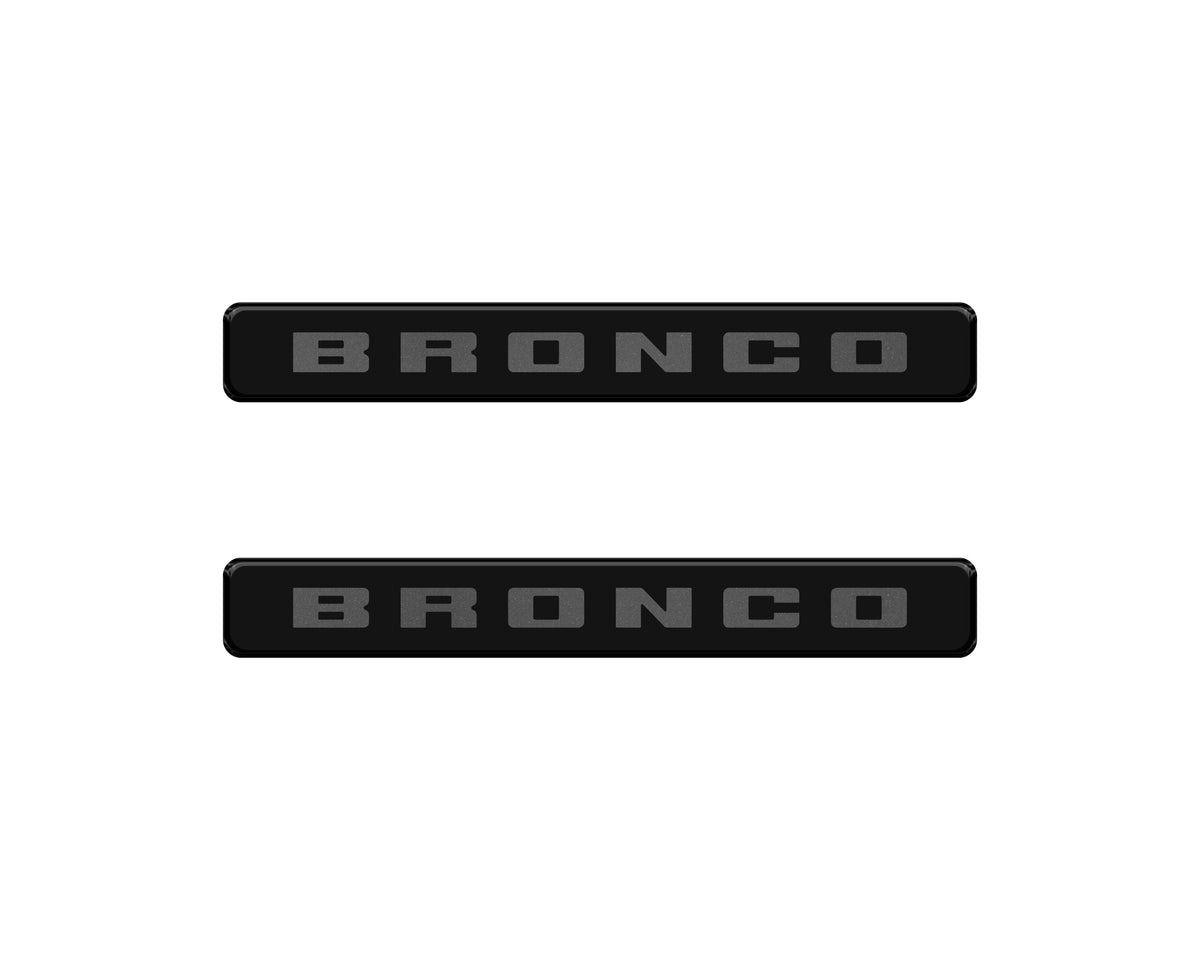 Bronco Logoed Door Sill Overlay Fits 2021-2027 Ford Bronco Sport