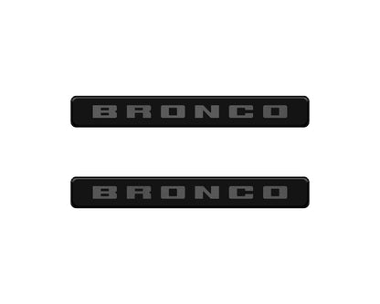 Bronco Logoed Door Sill Overlay Fits 2021-2027 Ford Bronco Sport