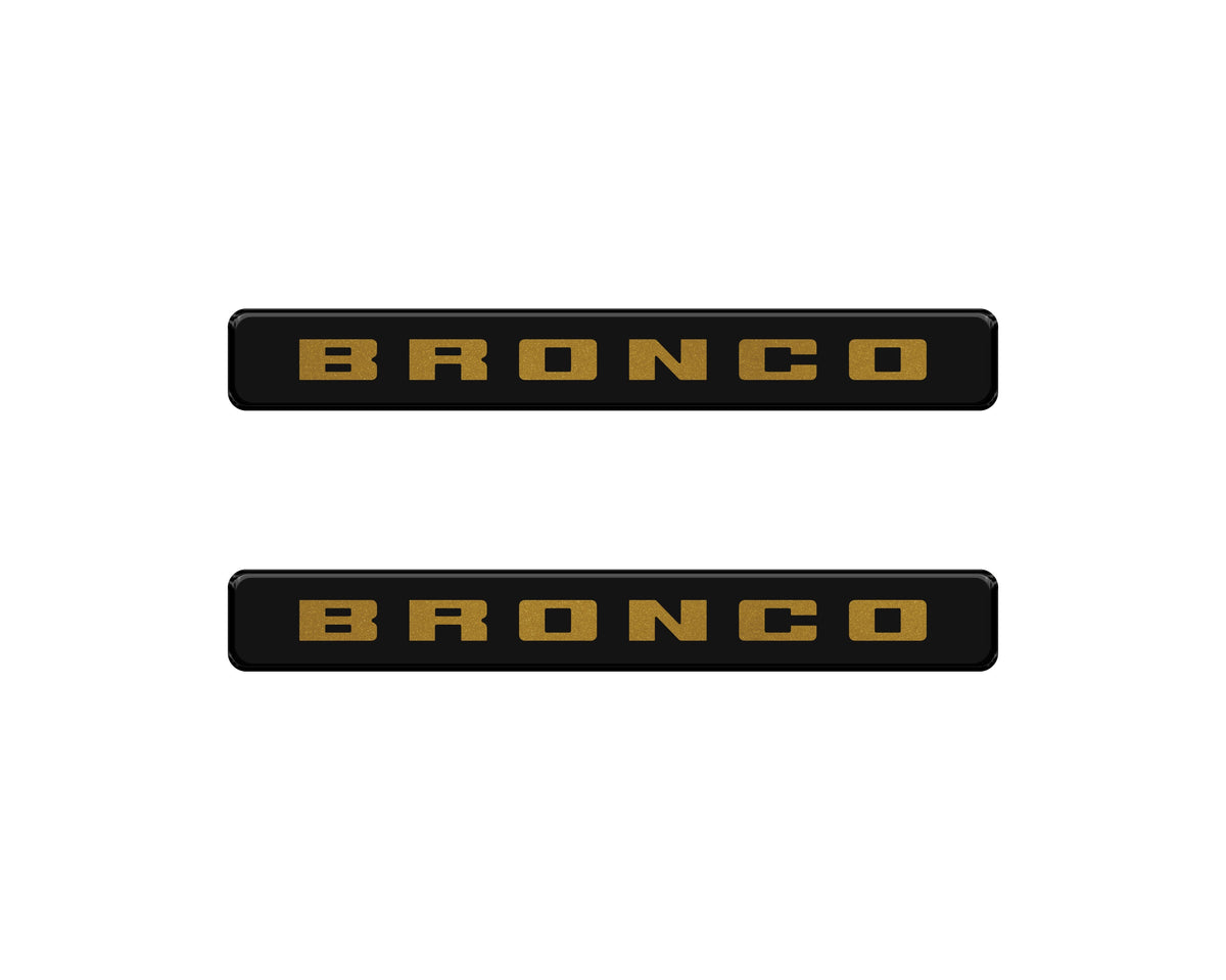 Bronco Logoed Door Sill Overlay Fits 2021-2027 Ford Bronco Sport