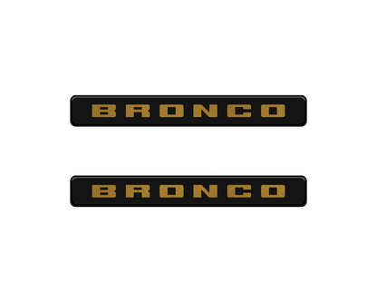 Bronco Logoed Door Sill Overlay Fits 2021-2027 Ford Bronco Sport