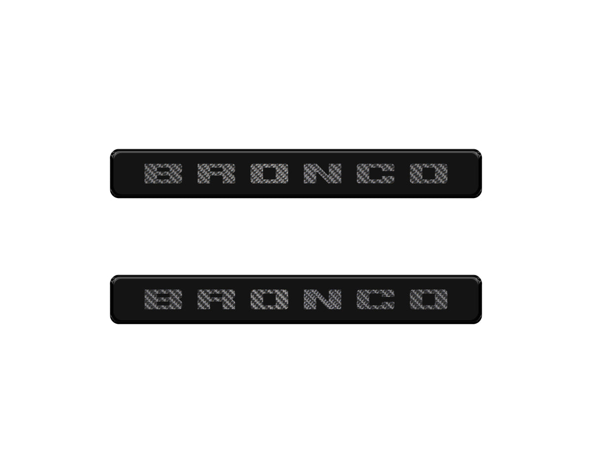 Bronco Logoed Door Sill Overlay Fits 2021-2027 Ford Bronco Sport