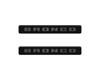 Bronco Logoed Door Sill Overlay Fits 2021-2027 Ford Bronco Sport