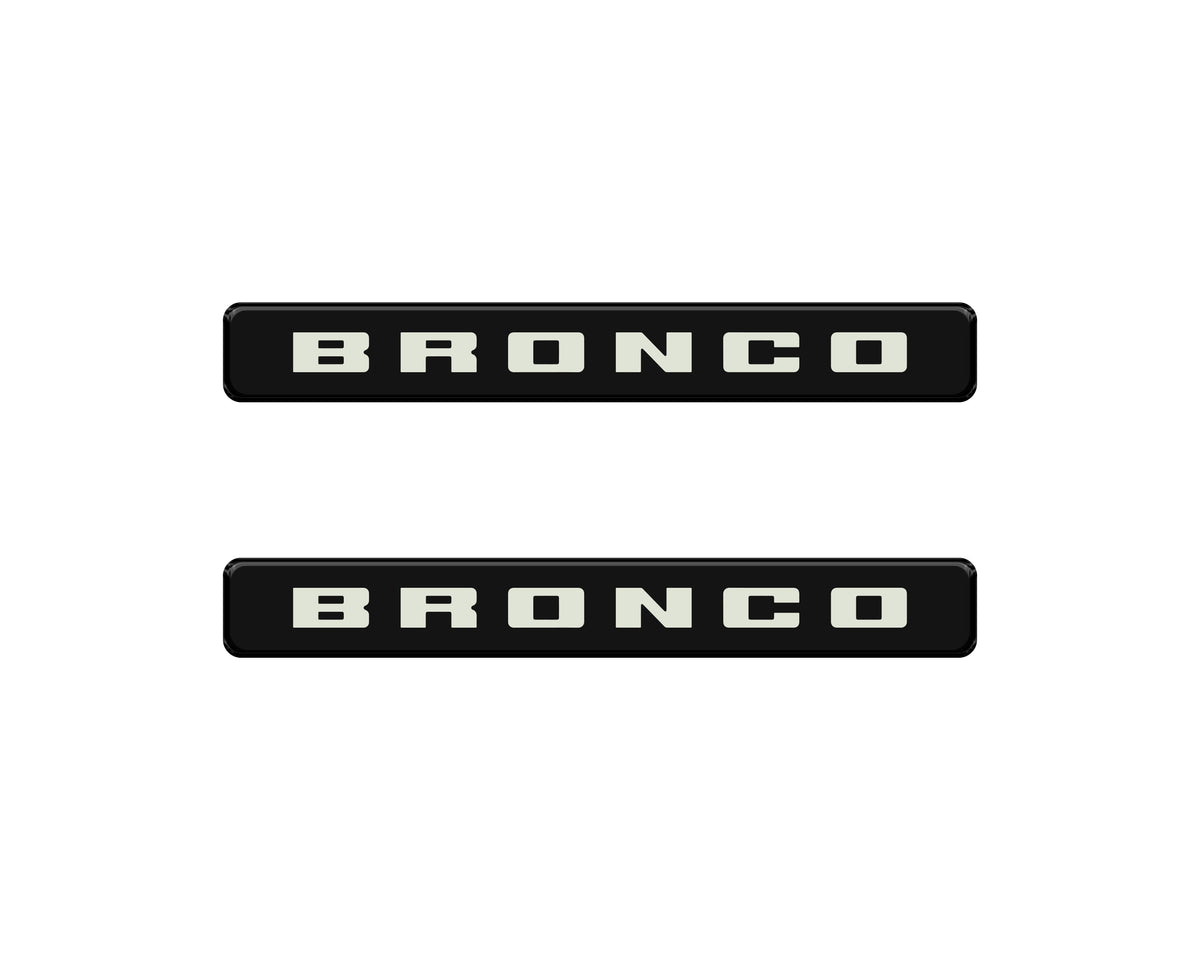 Bronco Logoed Door Sill Overlay Fits 2021-2027 Ford Bronco Sport
