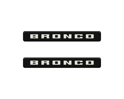 Bronco Logoed Door Sill Overlay Fits 2021-2027 Ford Bronco Sport