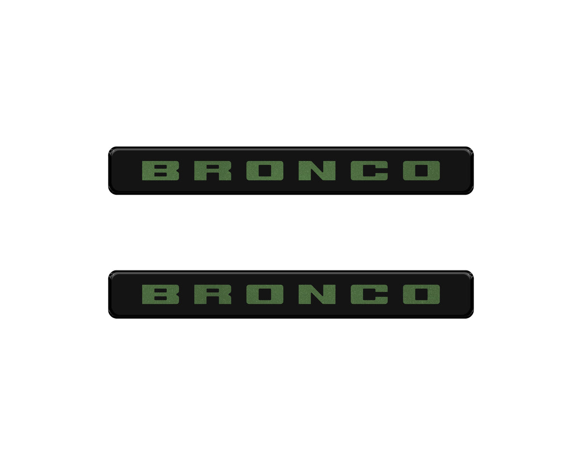 Bronco Logoed Door Sill Overlay Fits 2021-2027 Ford Bronco Sport