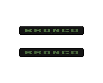 Bronco Logoed Door Sill Overlay Fits 2021-2027 Ford Bronco Sport