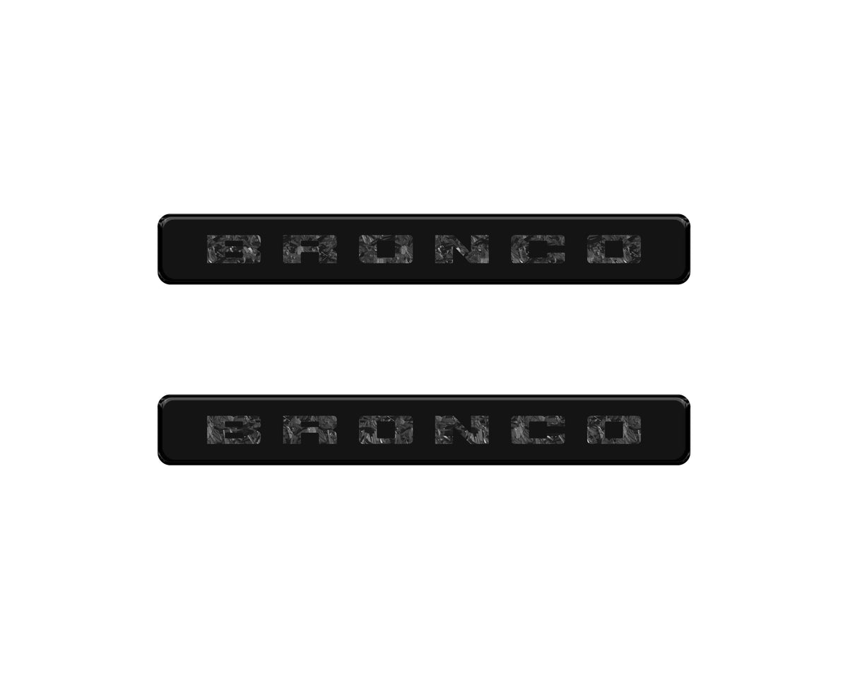 Bronco Logoed Door Sill Overlay Fits 2021-2027 Ford Bronco Sport