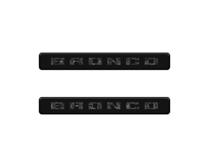Bronco Logoed Door Sill Overlay Fits 2021-2027 Ford Bronco Sport