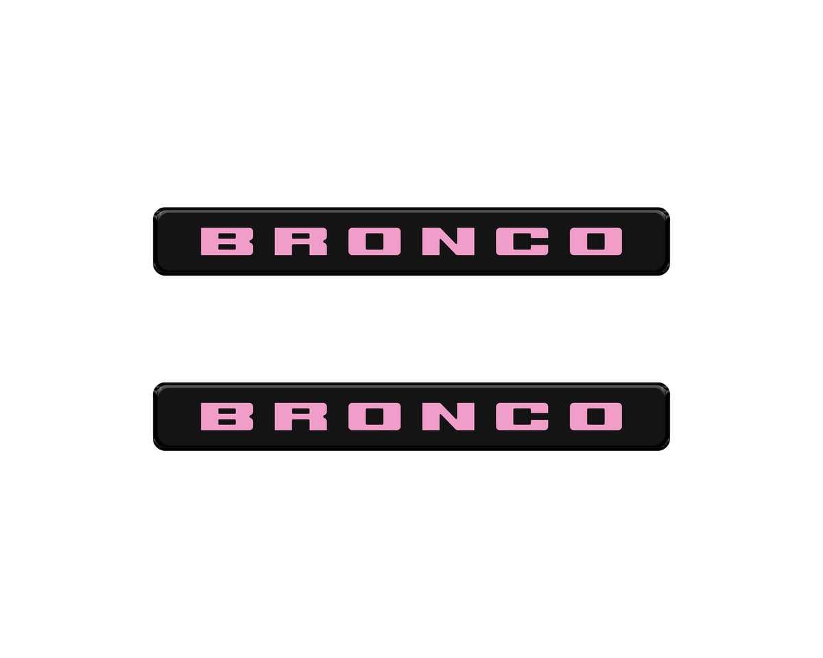 Bronco Logoed Door Sill Overlay Fits 2021-2027 Ford Bronco Sport