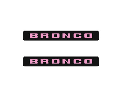 Bronco Logoed Door Sill Overlay Fits 2021-2027 Ford Bronco Sport