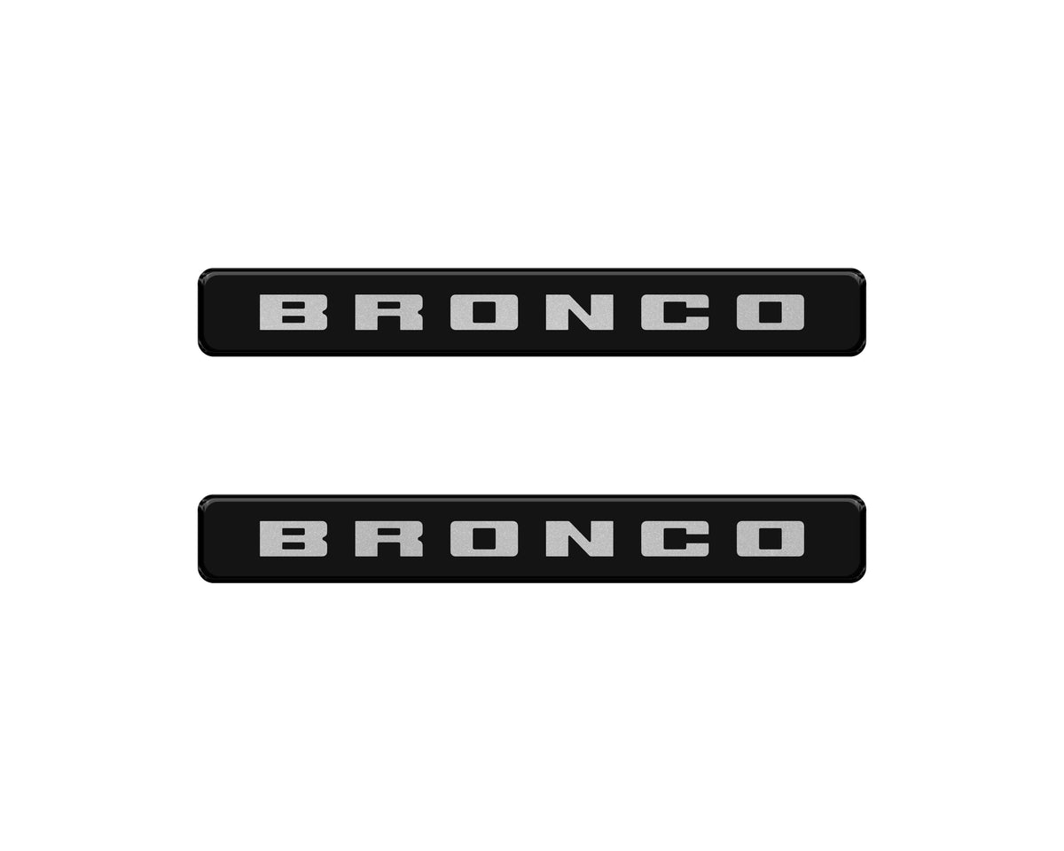 Bronco Logoed Door Sill Overlay Fits 2021-2027 Ford Bronco Sport