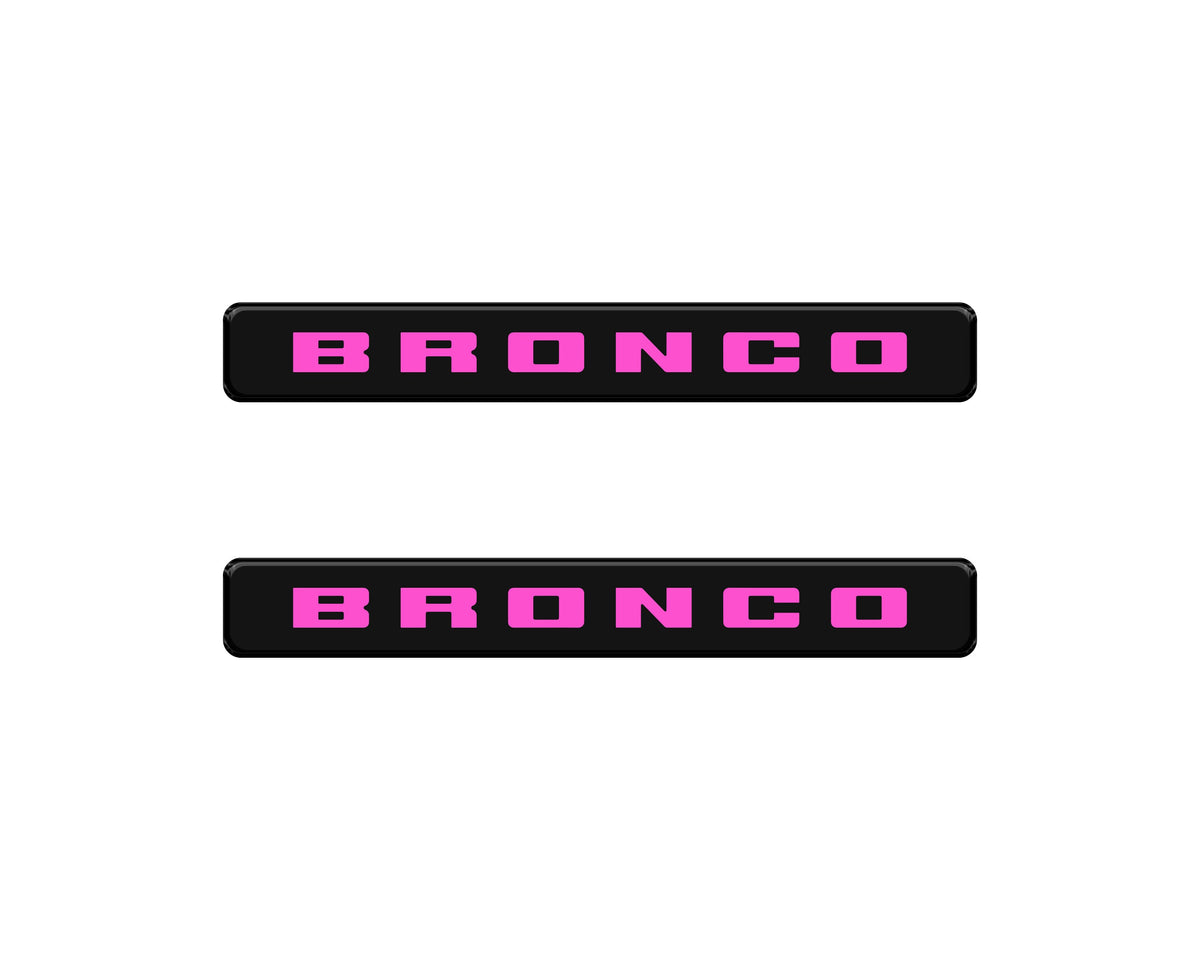 Bronco Logoed Door Sill Overlay Fits 2021-2027 Ford Bronco Sport
