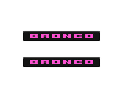 Bronco Logoed Door Sill Overlay Fits 2021-2027 Ford Bronco Sport