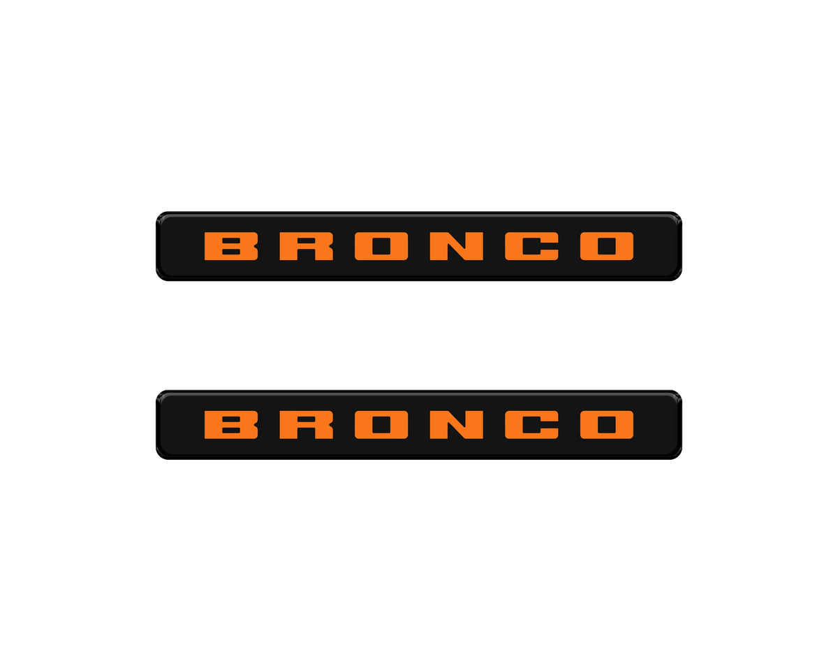 Bronco Logoed Door Sill Overlay Fits 2021-2027 Ford Bronco Sport