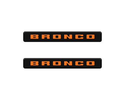 Bronco Logoed Door Sill Overlay Fits 2021-2027 Ford Bronco Sport
