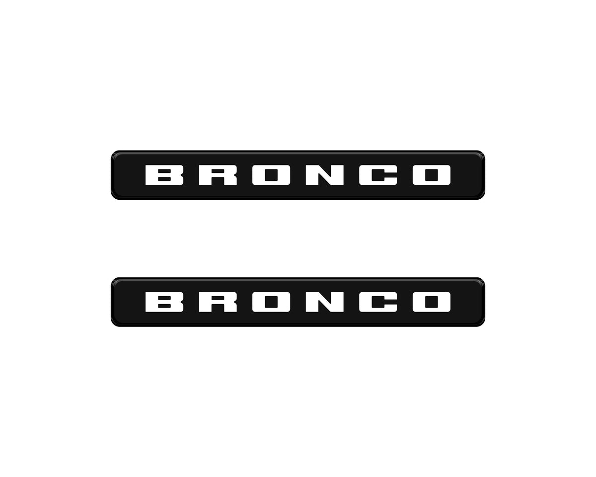 Bronco Logoed Door Sill Overlay Fits 2021-2027 Ford Bronco Sport