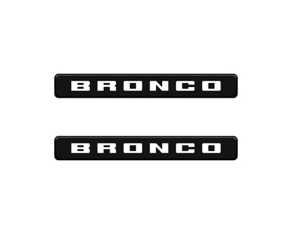 Bronco Logoed Door Sill Overlay Fits 2021-2027 Ford Bronco Sport