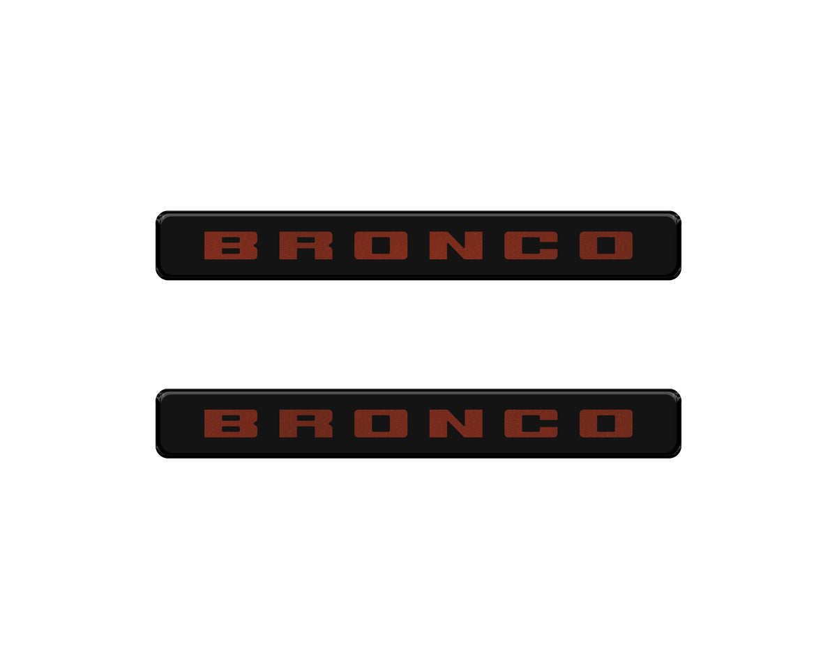 Bronco Logoed Door Sill Overlay Fits 2021-2027 Ford Bronco Sport